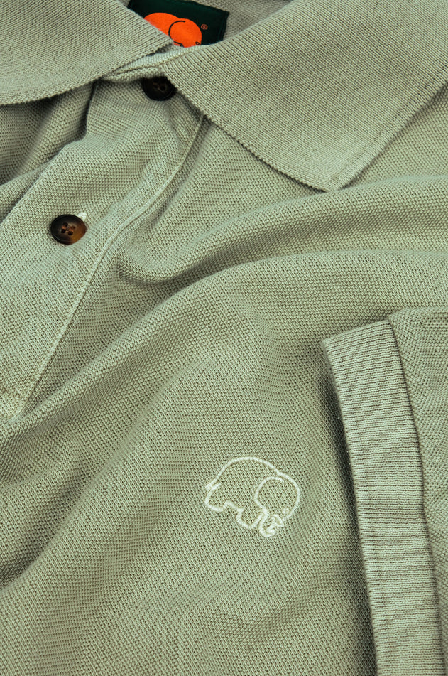 Men's Essential Pigment Polo Reseda Green
