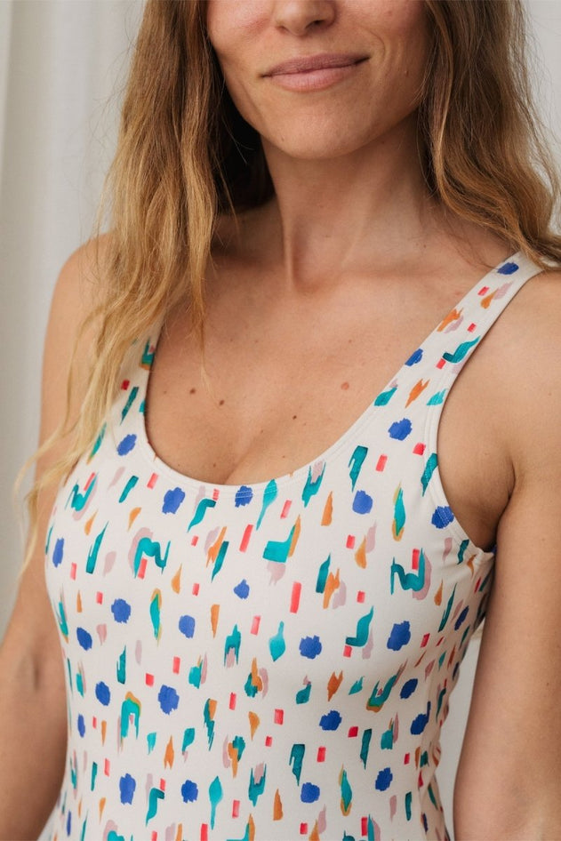 Tyrella Swimsuit Abstract Print - IVALO.COM