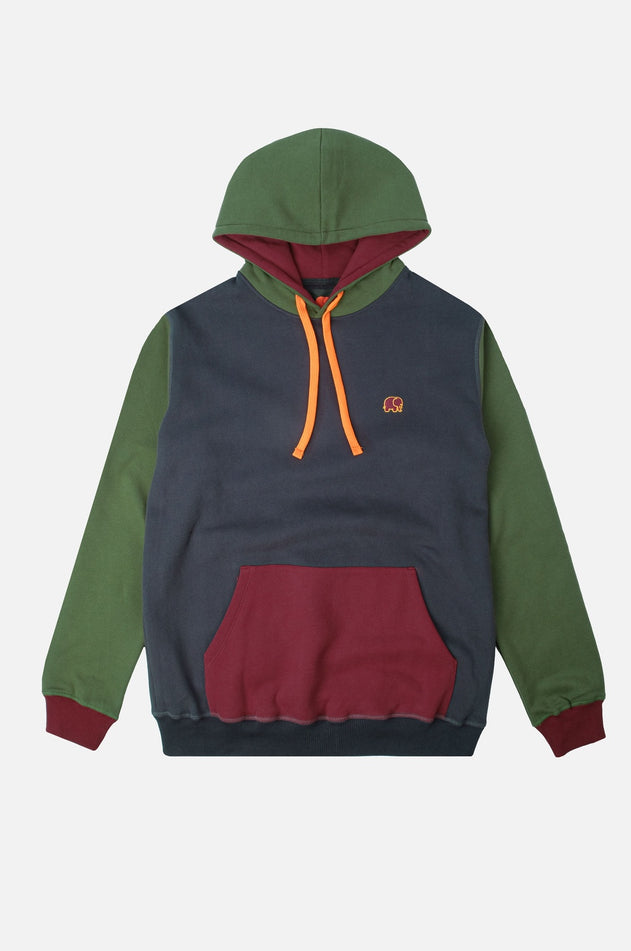 Color Block Hoodie Trendsplant Blue