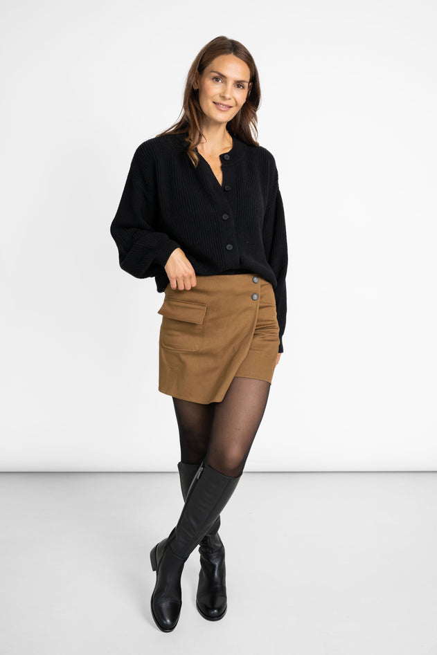 Organic Cotton Skort Brown