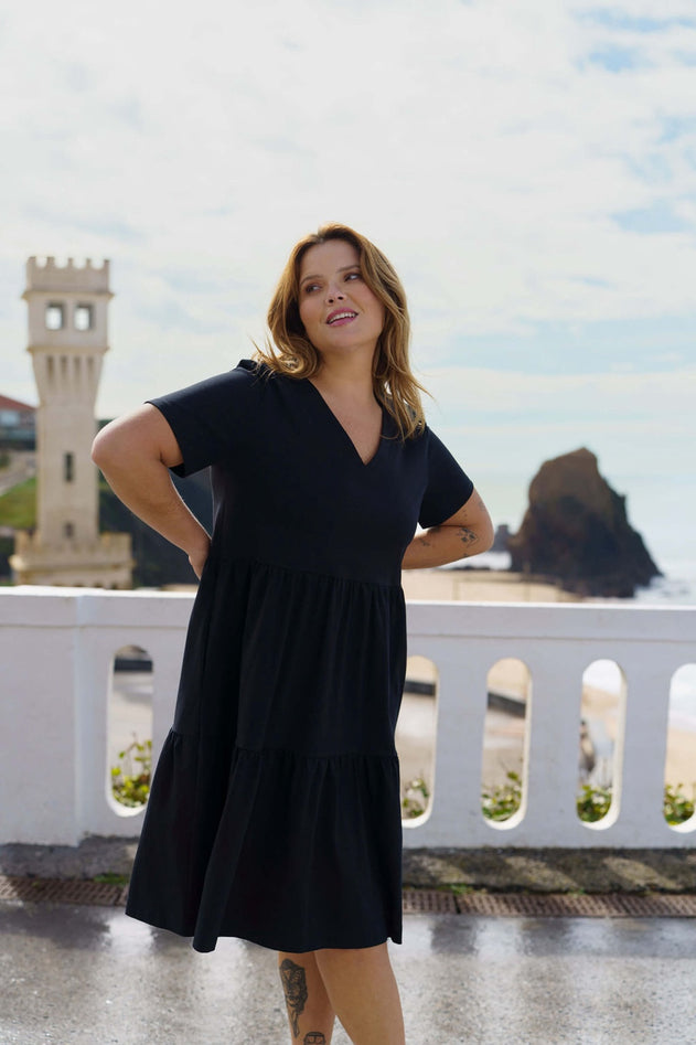Layered Dress Black