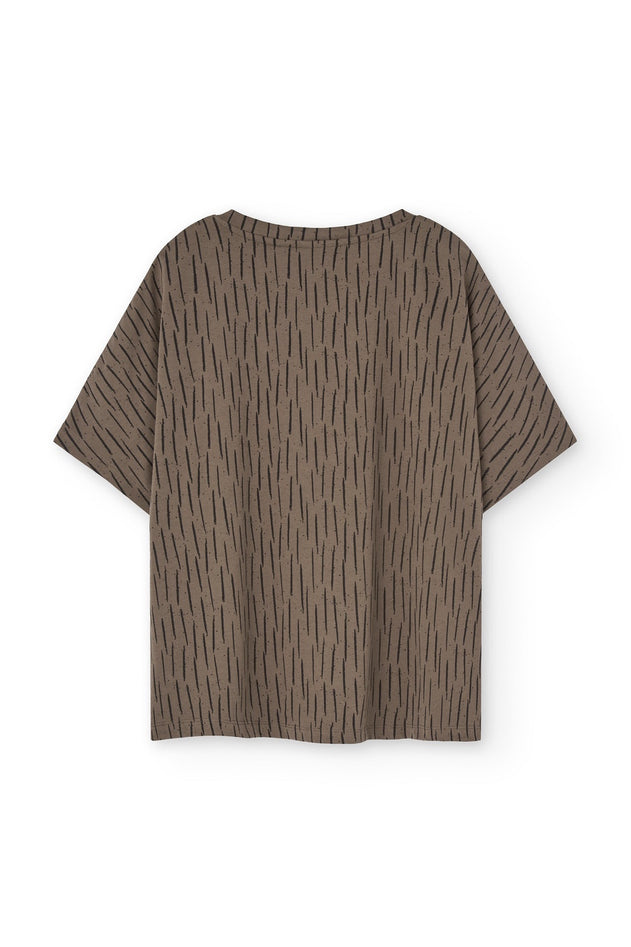Hada Oversized T-Shirt Brown Bark