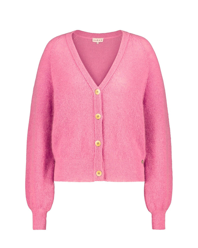 Elsie Mohair Cardigan Lollipop Pink