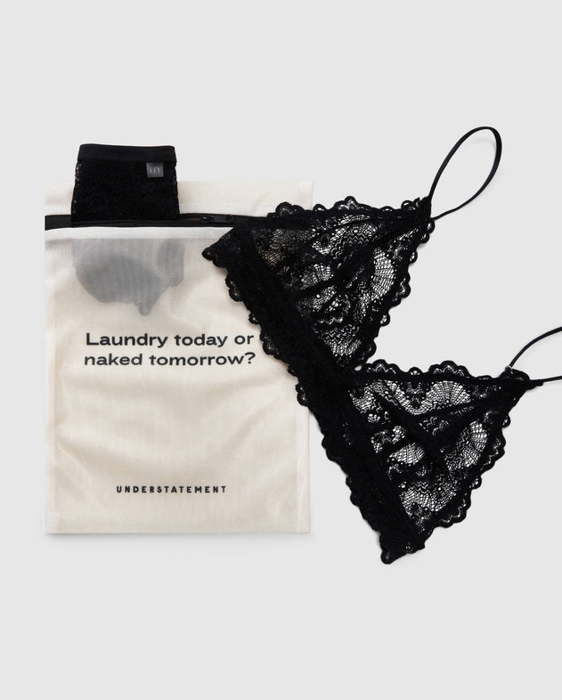 Light Flow Lace Period Underpants 3-Pack Black