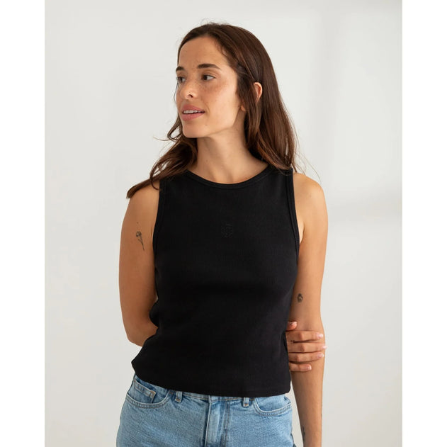 Ribbed Tank Top Black