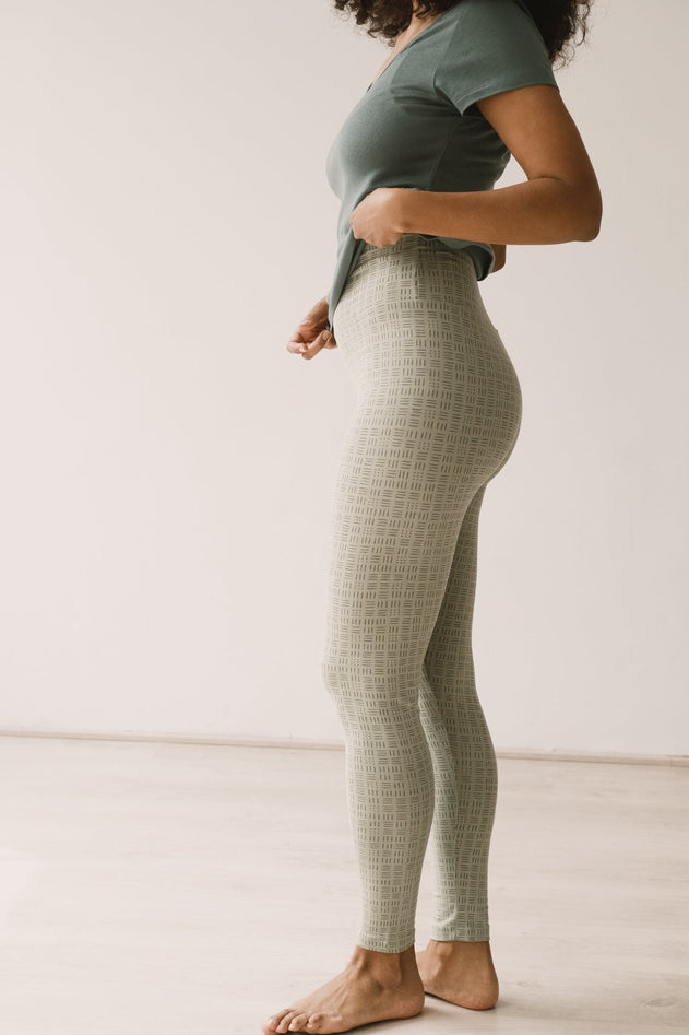 Helga Leggins Wicker Green