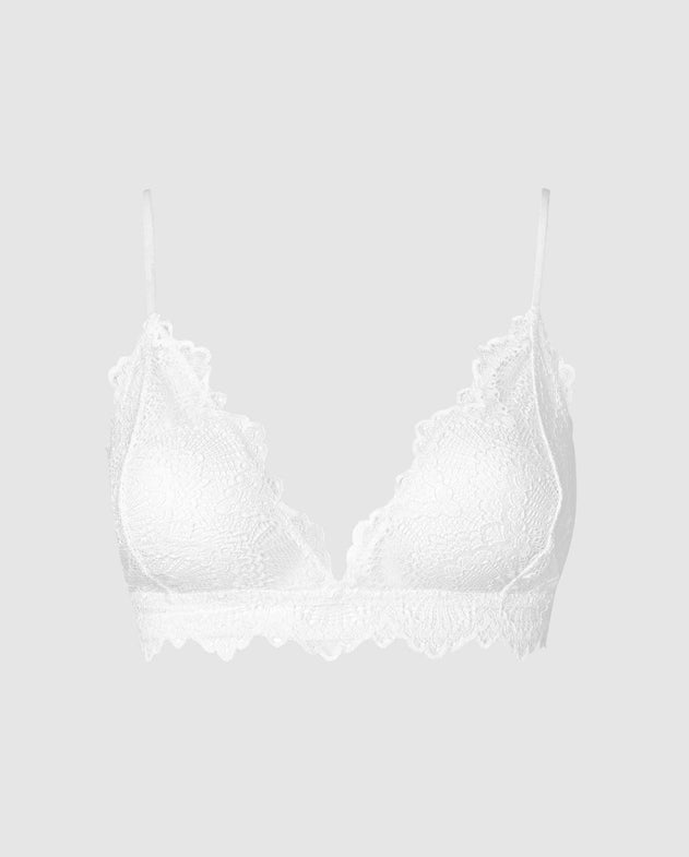 Lace Bralette Blanche