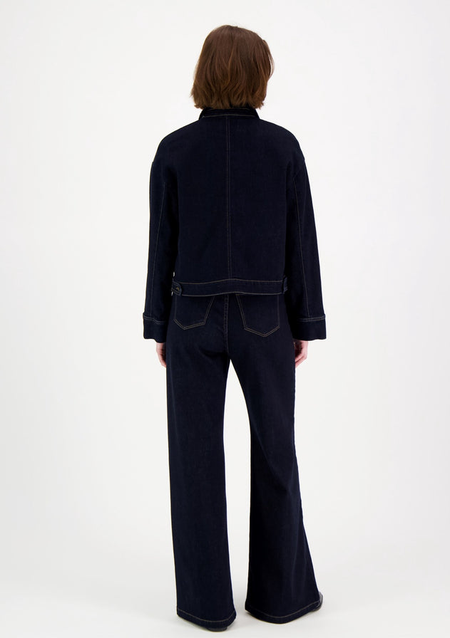 Elsie Denim Jacket Dark Blue