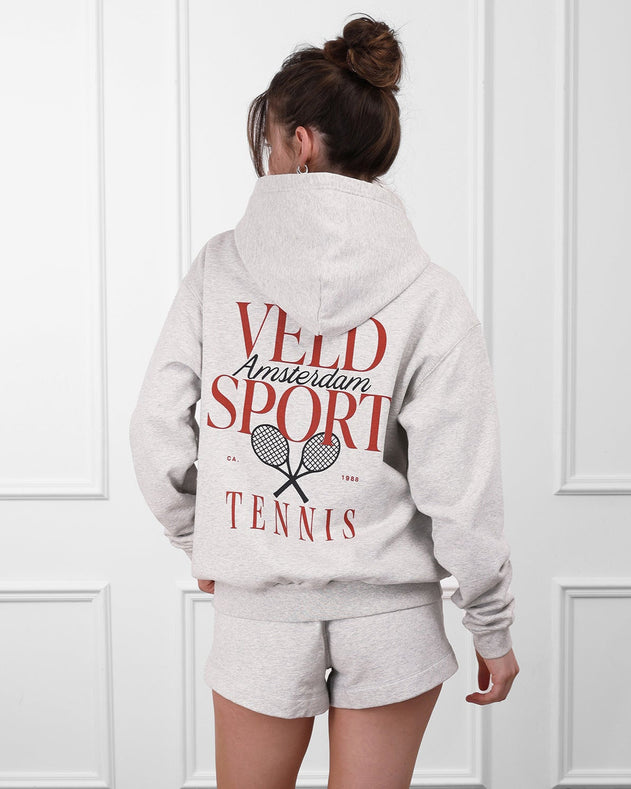 Jordaan Sport Tennis Hoodie Heather Grey