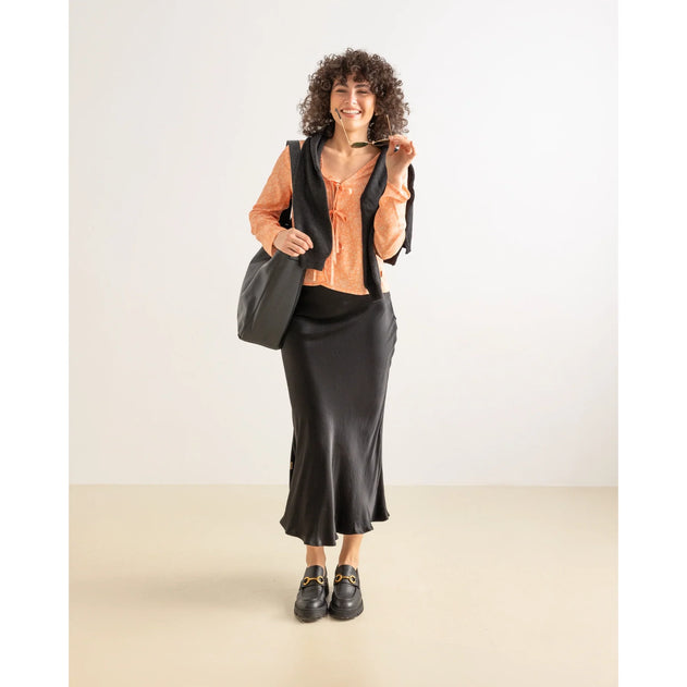 Shine Skirt Black