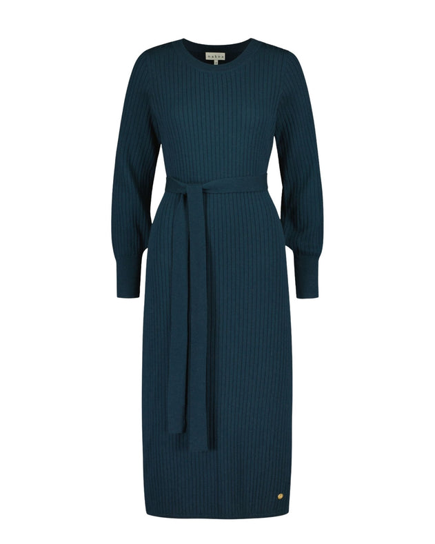 Leona Merino Dress Teal Blue