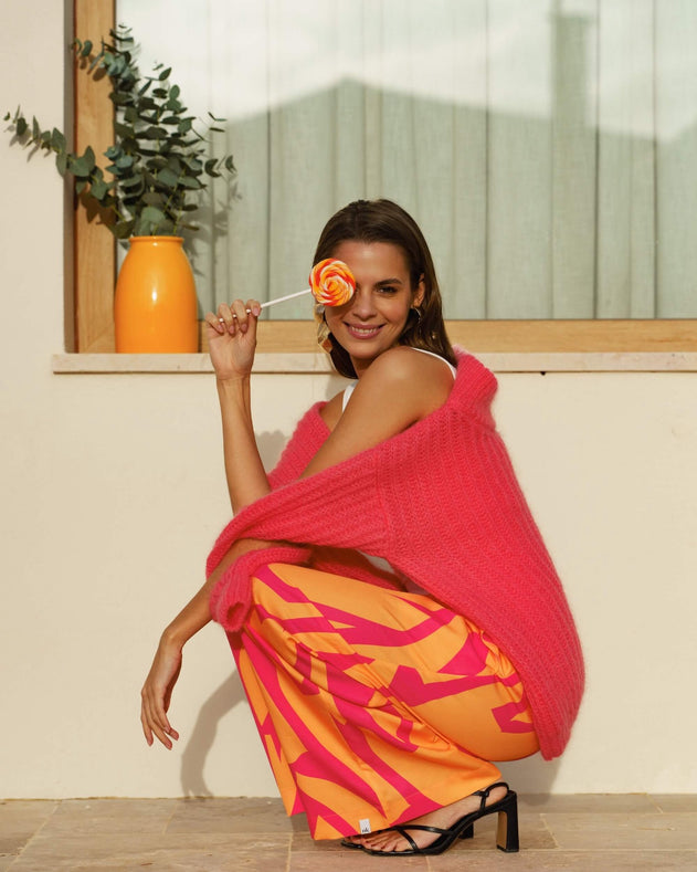 Robin Mohair Knit Shell Pink