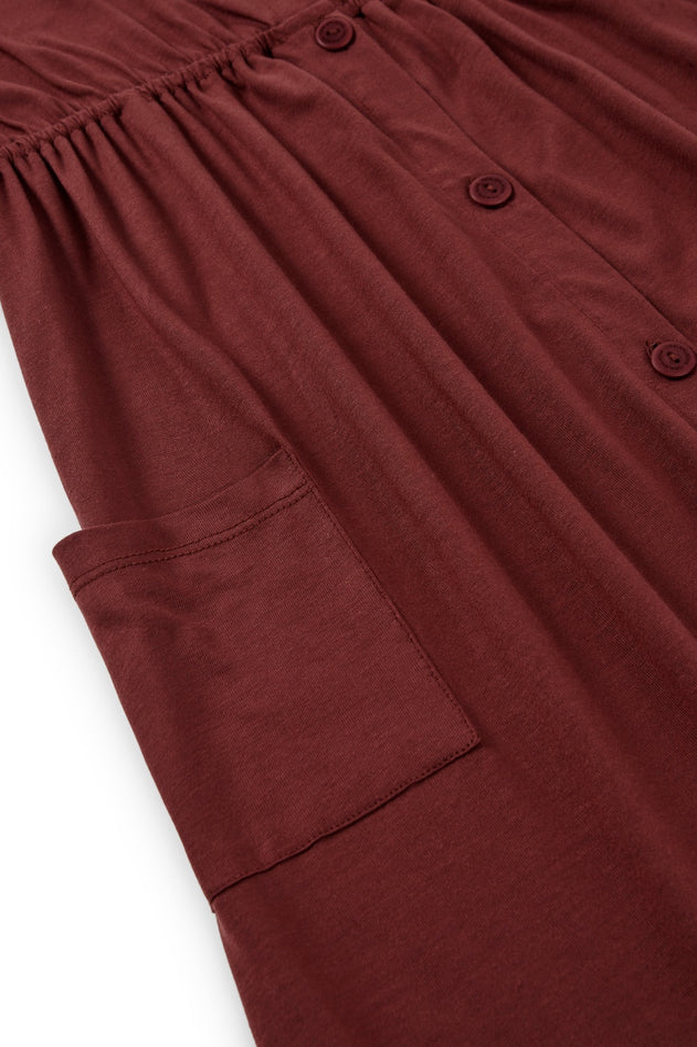Hiara TENCEL™ Midi Dress in Red