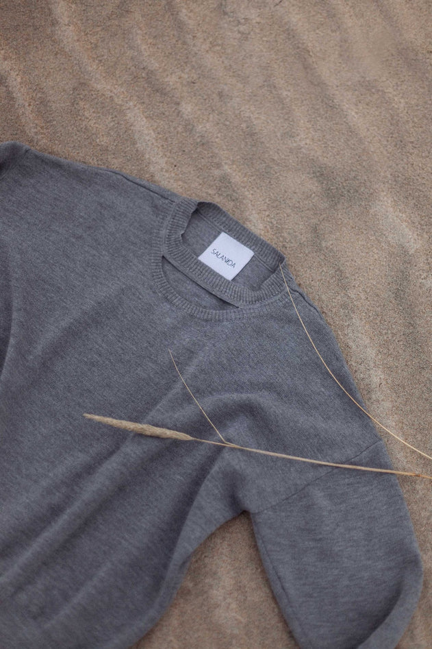 Rotondo Merino Jumper Light Grey
