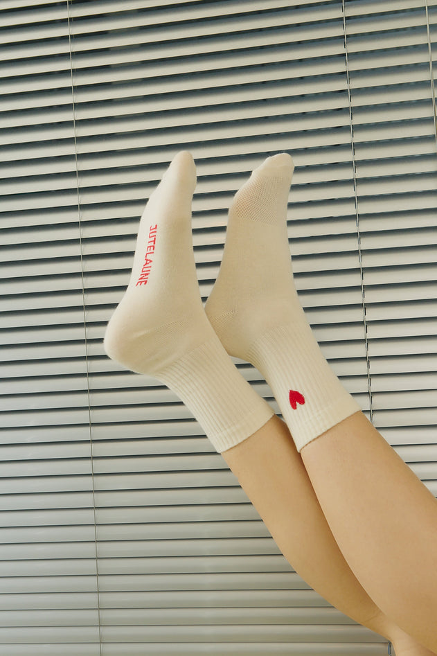 Heart Socks Red