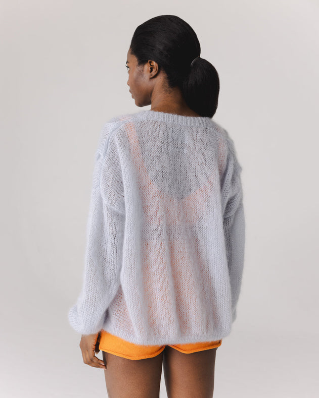 Twisted Erik Silk Mohair Cardigan Dew