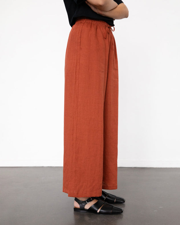 Flared Pants Dusty Red