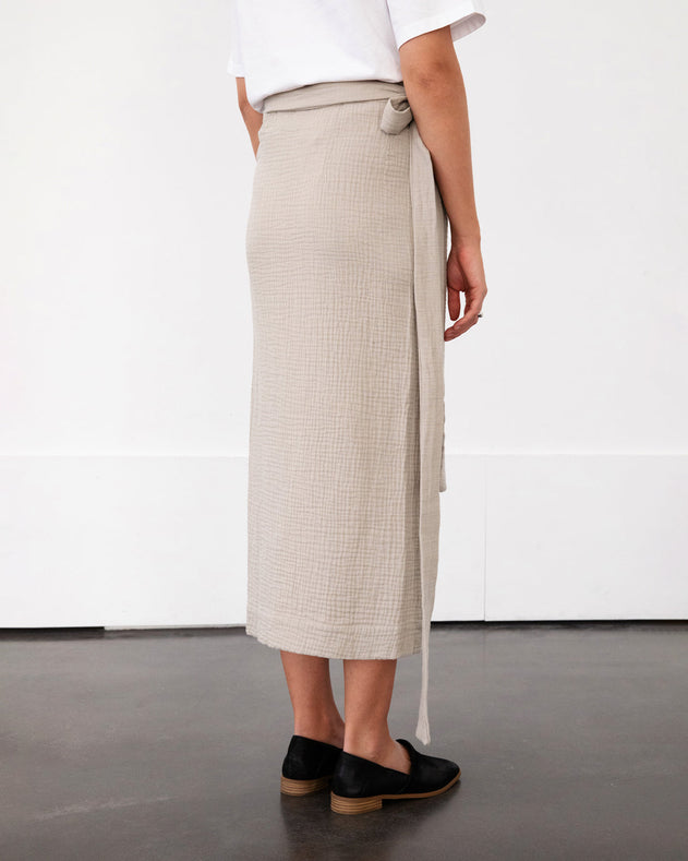 Wrap Skirt Washed Sand