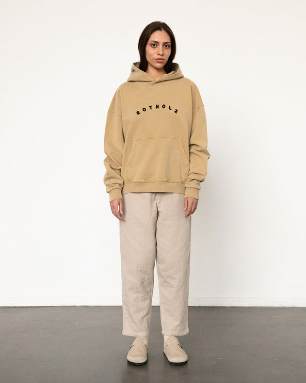 Unisex Bubbly Logo Hoodie Faded Mustard