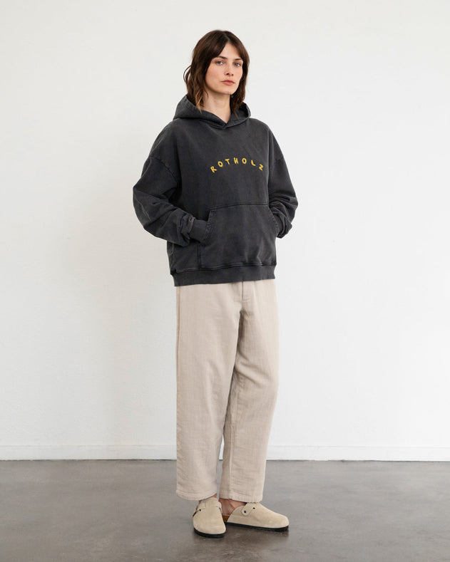 Unisex Bubbly Logo Hoodie Faded Black