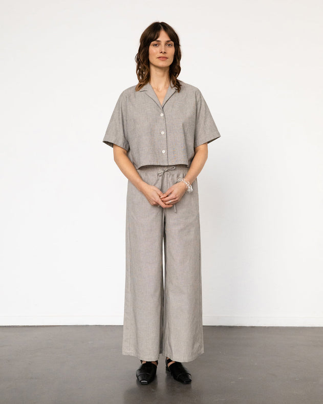 Flared Pants Micro Stripe