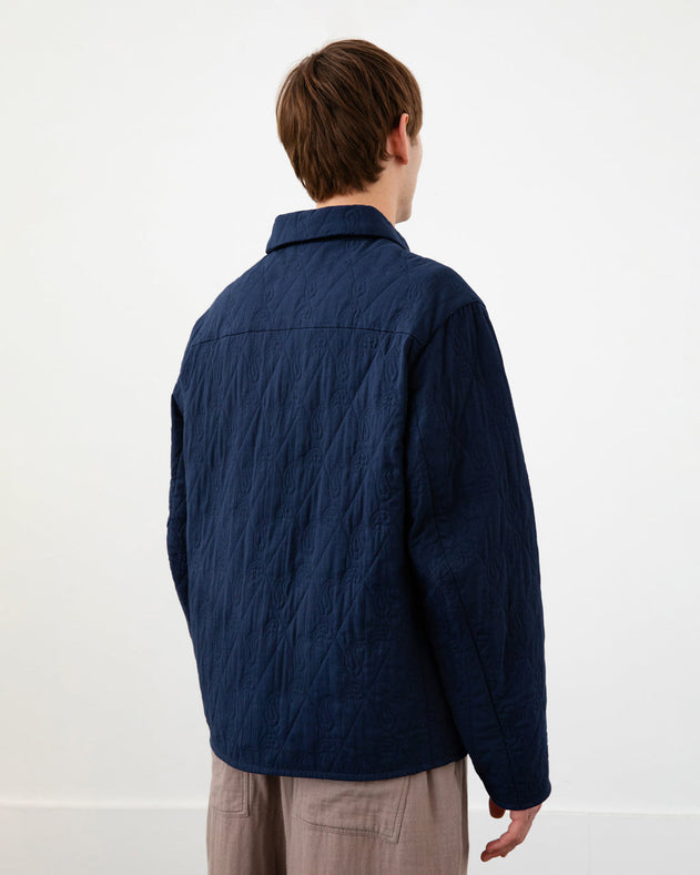 Light Quilt Jacket Dark Navy