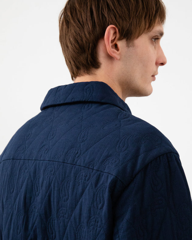 Light Quilt Jacket Dark Navy