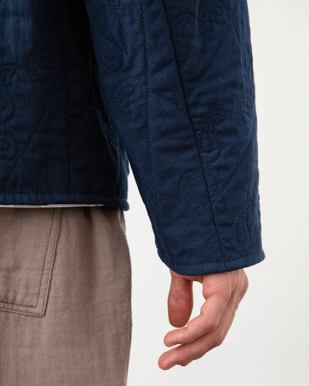 Light Quilt Jacket Dark Navy