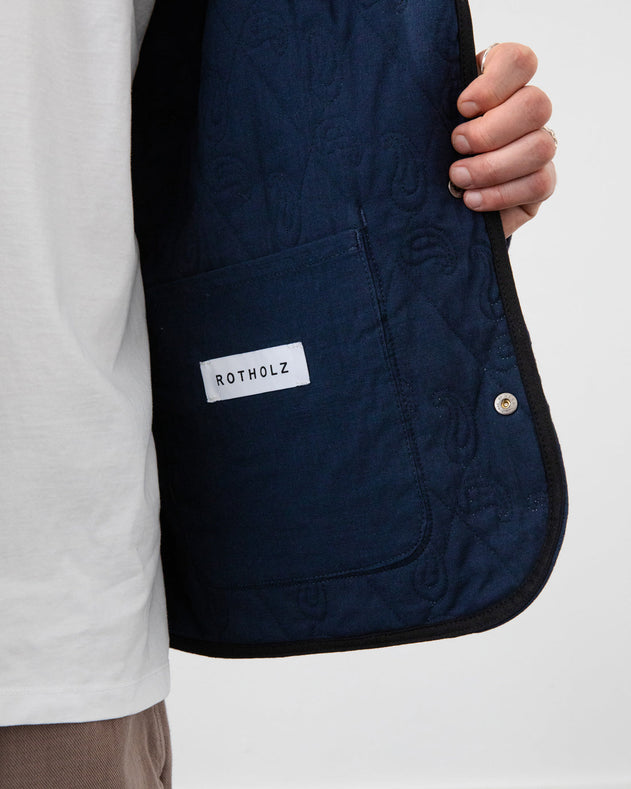 Light Quilt Jacket Dark Navy