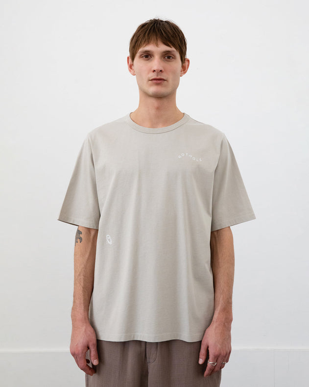 Wavy Logo T-shirt Washed Sand