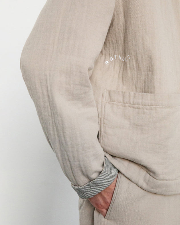 Light Overjacket Washed Sand
