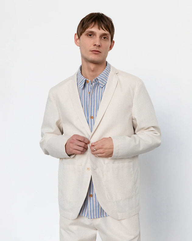 Workwear Blazer Waffle Sand