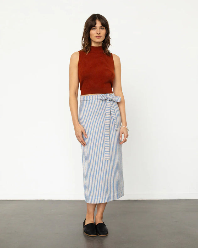 Wrap Skirt Multicolor Striped
