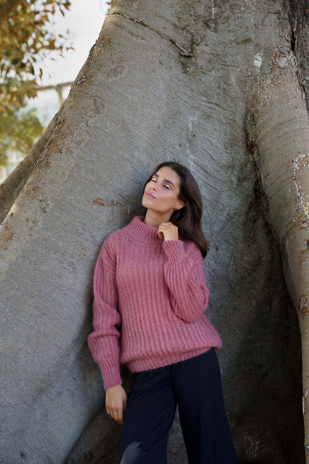 Robin Mohair Knit Powder Pink