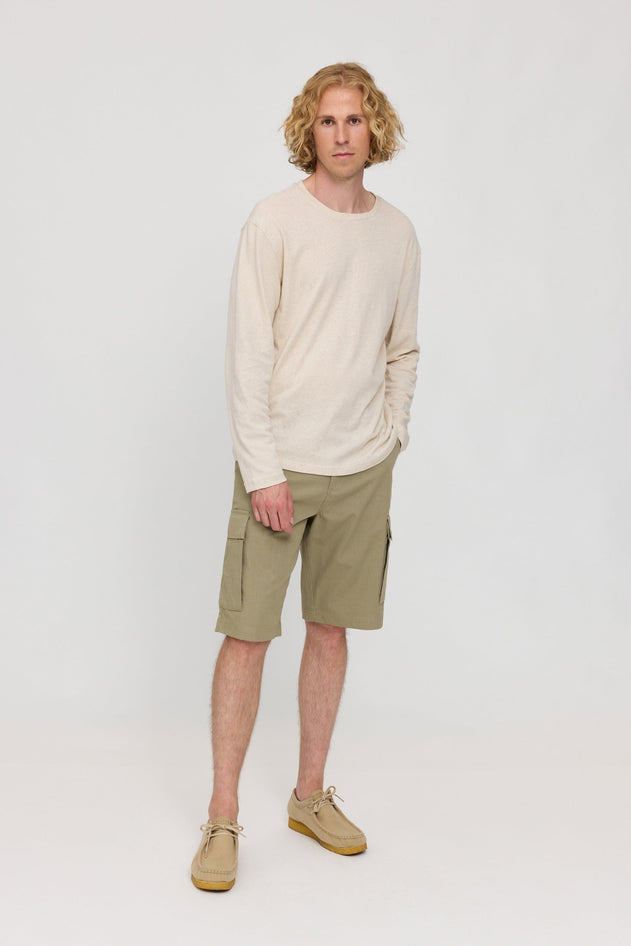 Linen-Mix Longsleeve