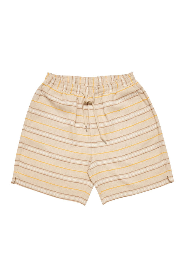 Men's Striped Linen-Mix Shorts