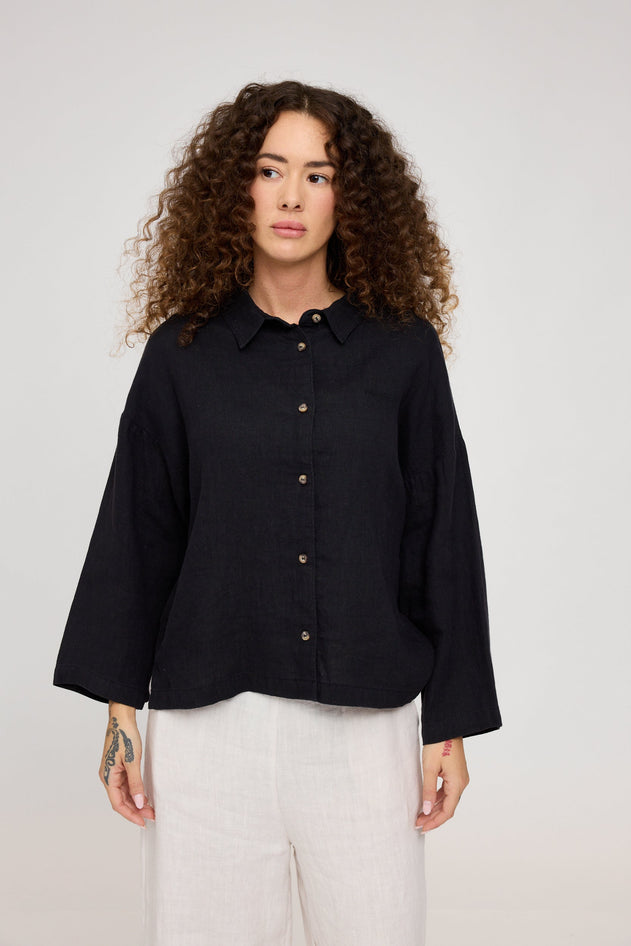 3/4 Sleeve Linen Shirt