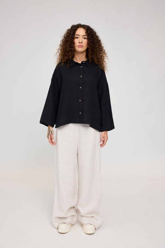 3/4 Sleeve Linen Shirt