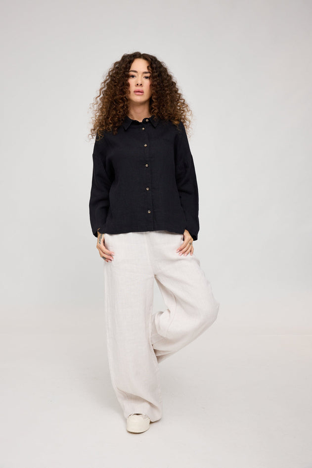 3/4 Sleeve Linen Shirt