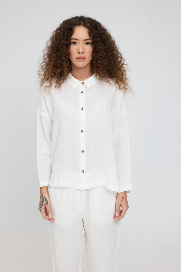 3/4 Sleeve Linen Shirt