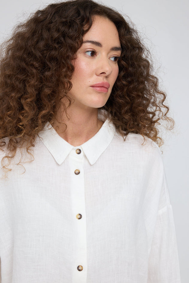 3/4 Sleeve Linen Shirt