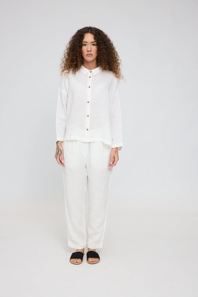 3/4 Sleeve Linen Shirt