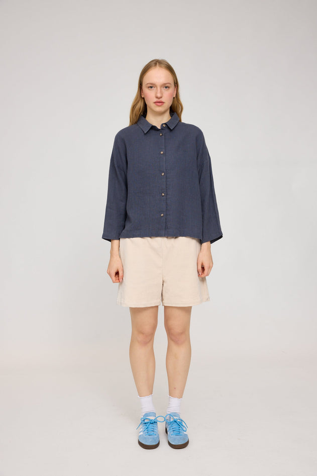 3/4 Sleeve Linen Shirt
