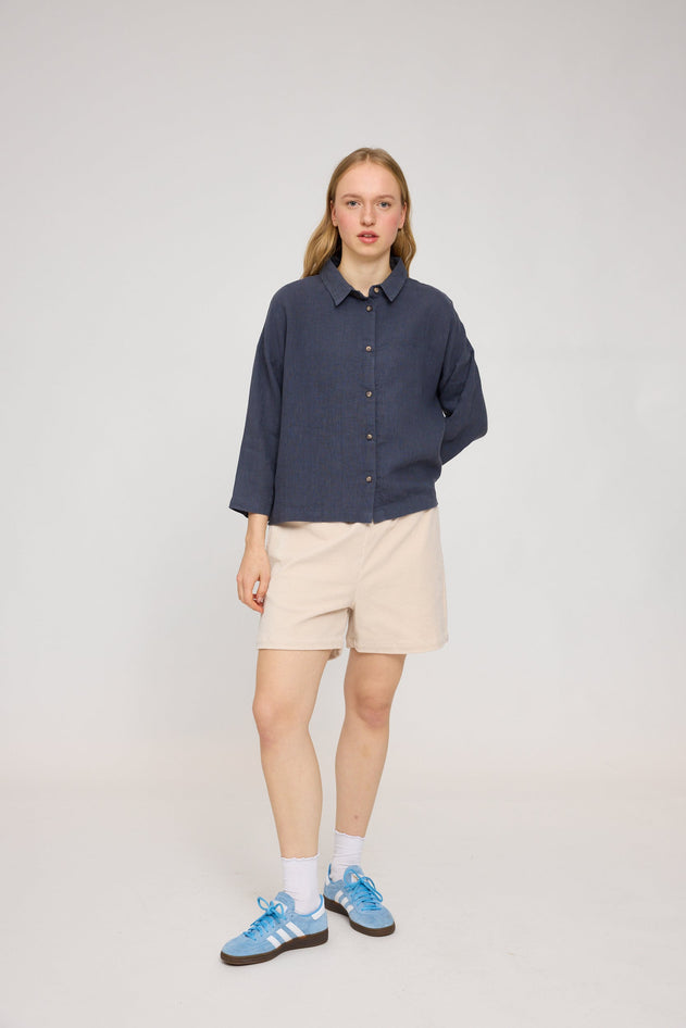 3/4 Sleeve Linen Shirt
