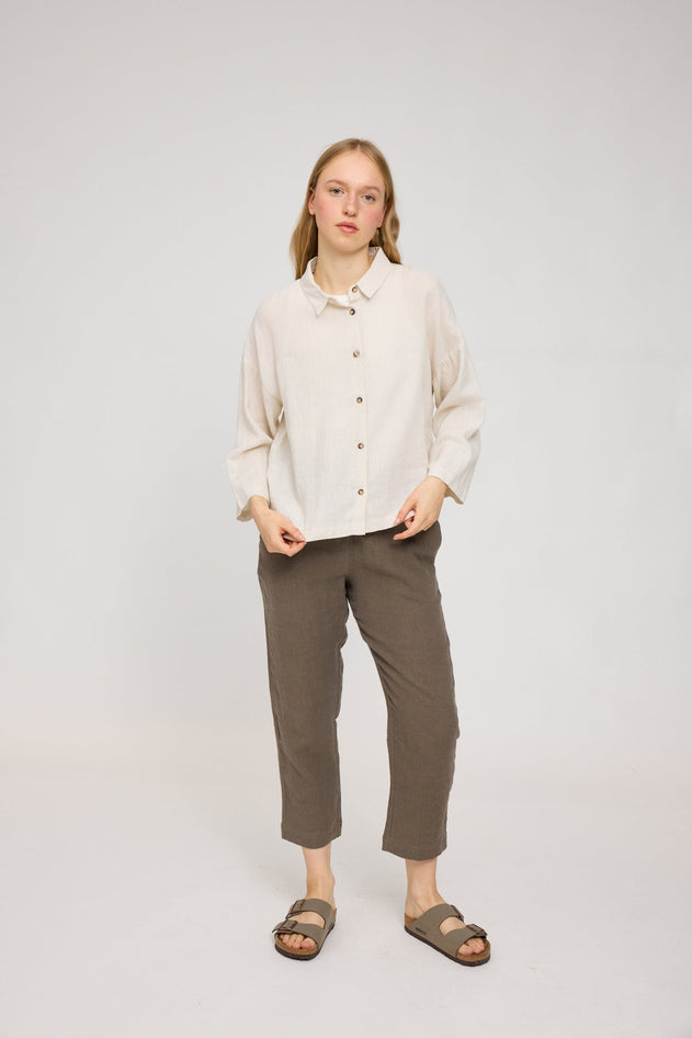 3/4 Sleeve Linen Shirt