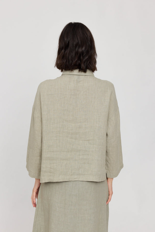 3/4 Sleeve Linen Shirt