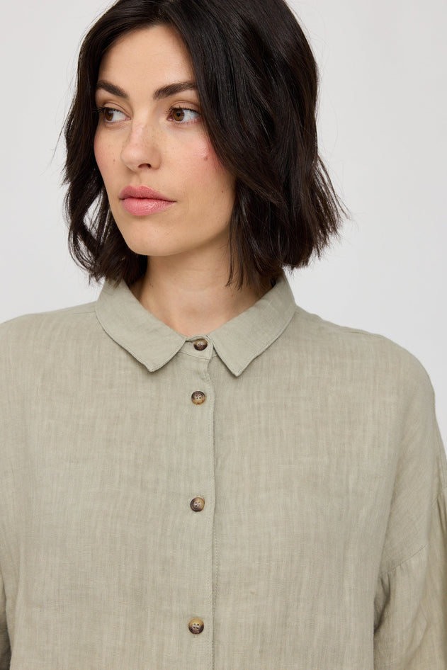 3/4 Sleeve Linen Shirt
