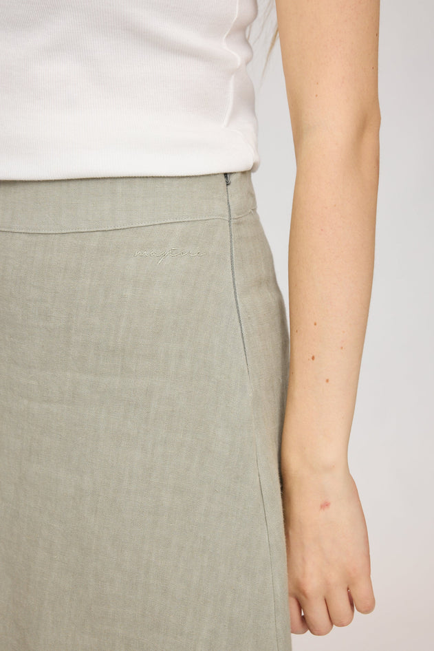 Linen Midi Skirt