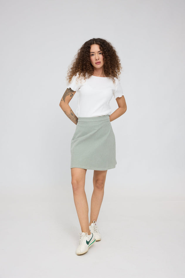 Corduroy Mini Skirt