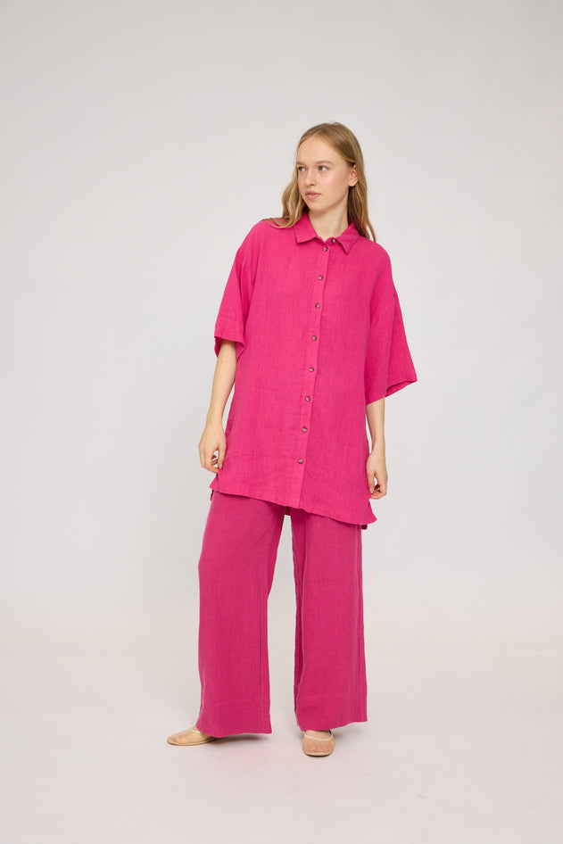 Linen Shirt Dress